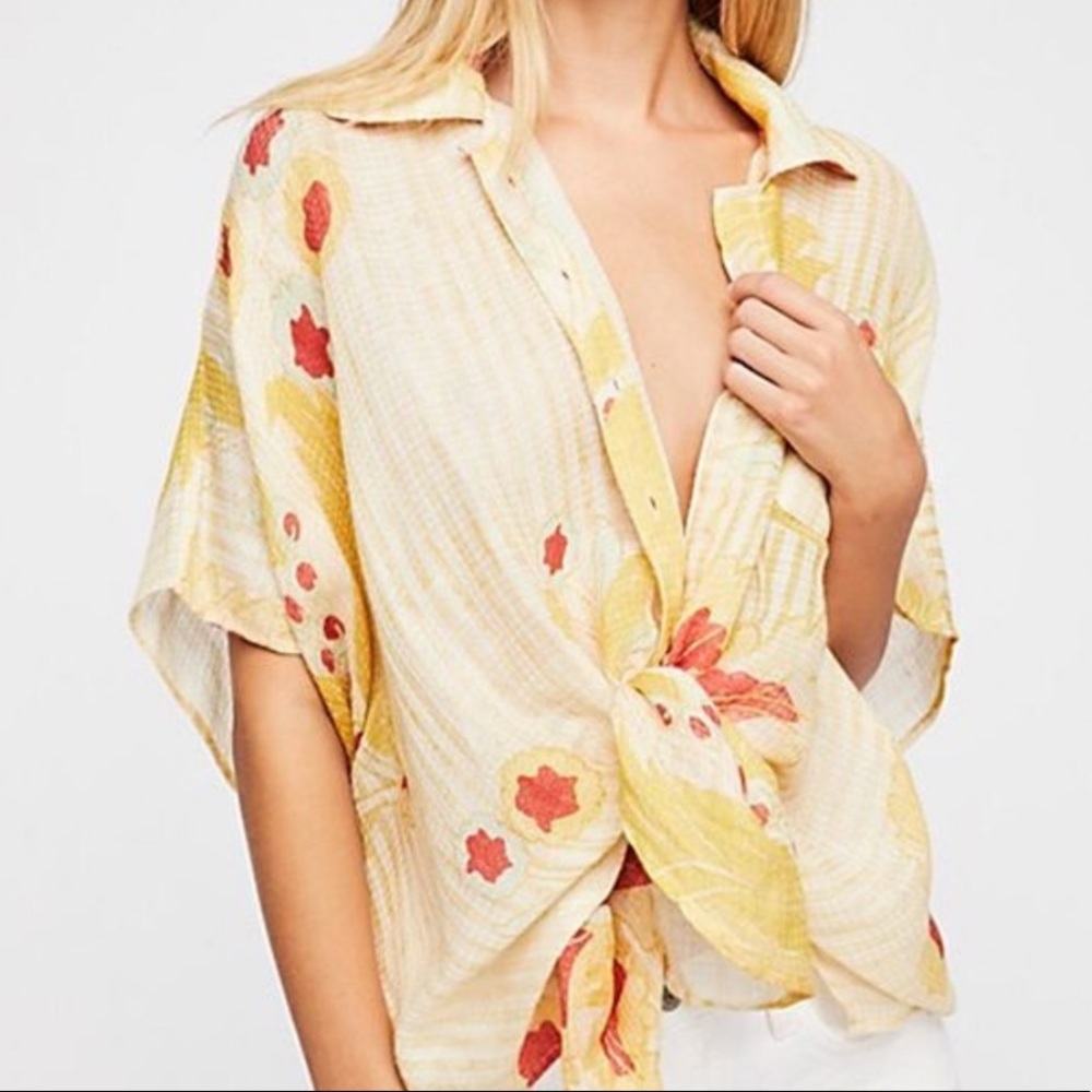 Free People Beach beach coverup, cotton/linen!
